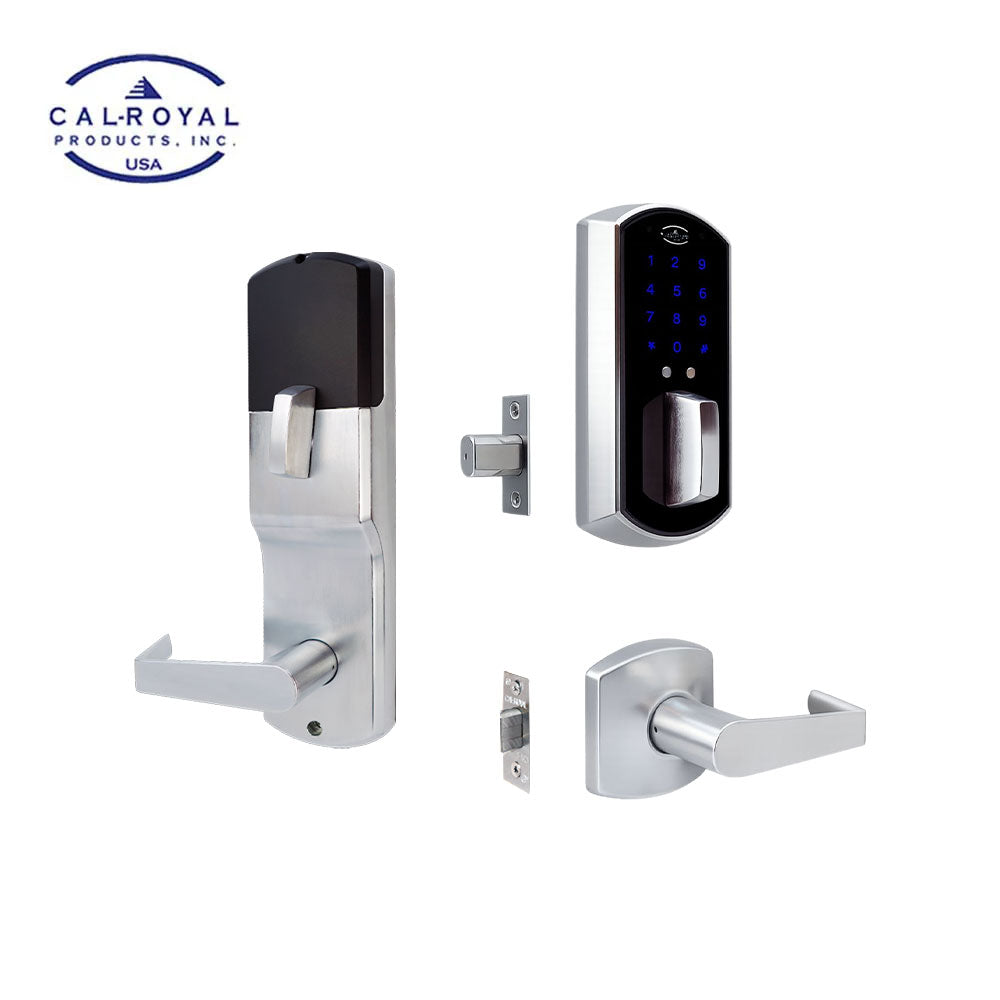 Cal-Royal - EJHIL Series Digital Single Locking Interconnected Touchscreen Door Lock with Smart Connect Module - Pin Code / RFID - Grade 2