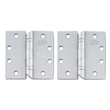 Cal-Royal - HOSBB31 - Standard Weight Two Ball Bearing Hinges Hospital Tip with Non-Removable Pin and 4-1/2" x 4-1/2" - Stainless Steel (Pack of 2)