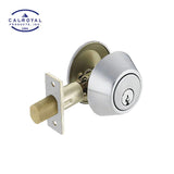 Cal-Royal - ICT220 - Standard Duty Deadbolt Single Cylinder with Less Core - Grade 3 - US26 - Bright Chromium Plated (625)