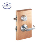 Cal-Royal - JHILDOV00 - Entrance Interconnected Leverset with Double Locking and Dover Lever - Grade 2 - US26D - Satin Chromium Plated (626)