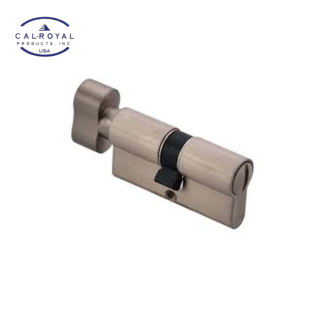 Cal-Royal - KE-P-C - Bathroom Cylinder - Length 60mm - US15 - Clear Coated Satin Nickel Plated (619)
