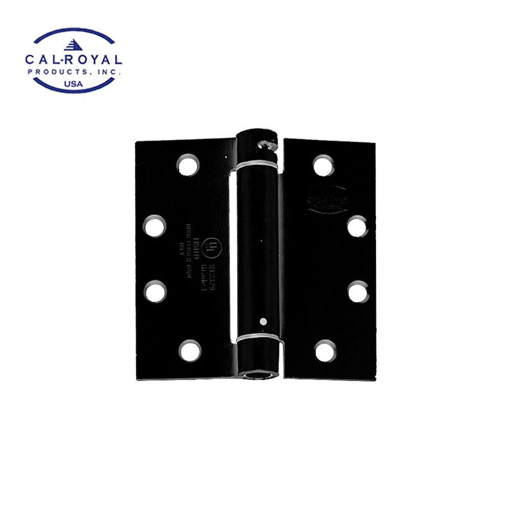 Cal-Royal - NEWSH140 - Single Spring Hinges - US1 - Flat Black Coated (631)