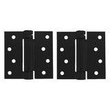 Cal-Royal - NEWSH44SQ - Residential Spring Hinges Square Corner - Size 4" x 4" - US1 - Flat Black Coated (622) (Pack of 2)