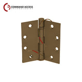 Command Access - ETH-BB68 - Energy Transfer Hinge - 5 Knuckle Heavy Weight - Steel Base Material - US10A (Antique Bronze Laq.-641)