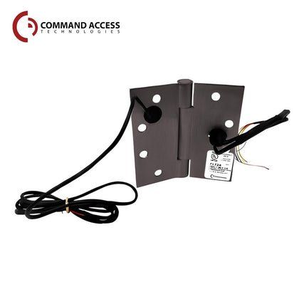 Command Access - ETM-CB85 - Energy Transfer Monitor Hinge - 3 Knuckle Heavy Weight - Brass Base Material - US10B (Oil Rubbed Bronze-613)