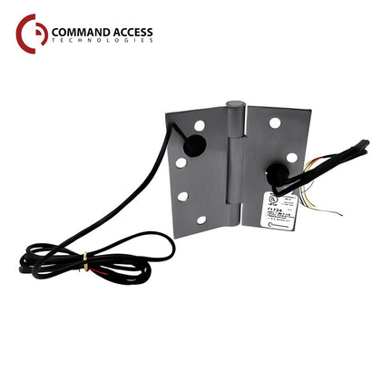 Command Access - ETM-CB75 - Energy Transfer Monitor Hinge - 3 Knuckle Heavy Weight - Steel Base Material - US15 (Satin Nickel-619)