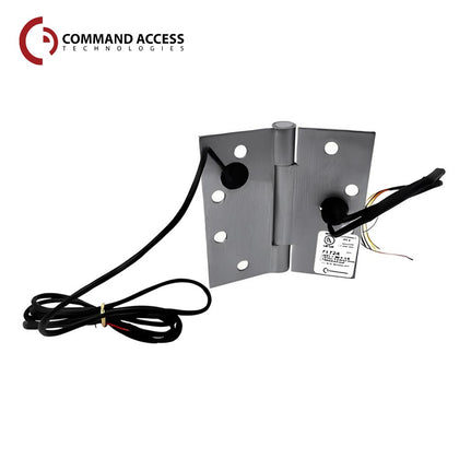 Command Access - ETM-CB85 - Energy Transfer Monitor Hinge - 3 Knuckle Heavy Weight - Stainless Steel Base Material - Brushed Stainless-630