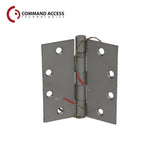 Command Access - ETM-BB68 - Energy Transfer Monitor Hinge - 5 Knuckle Heavy Weight - Steel Base Material - US9 (Bright Bronze-611)