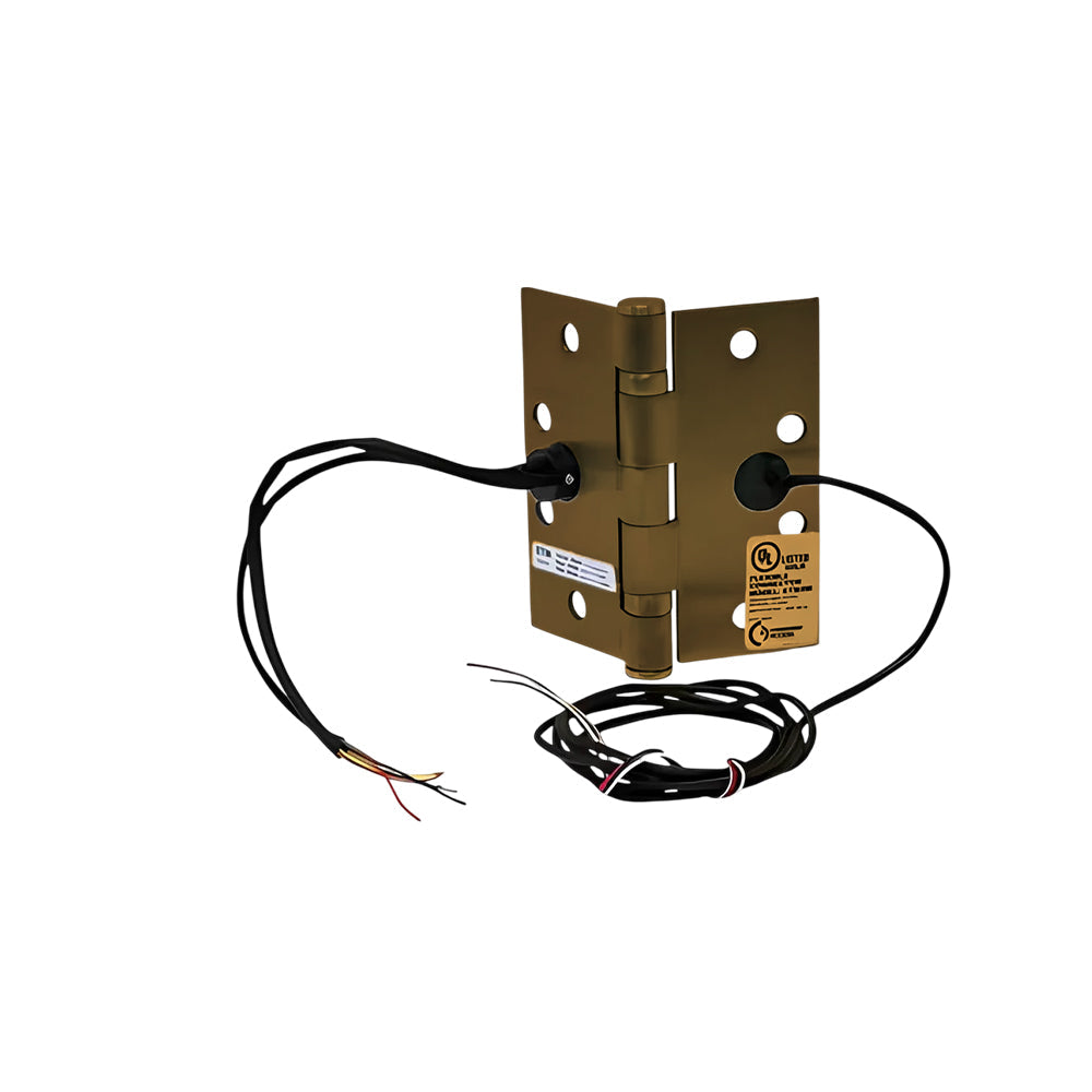Command Access - ETM-BB79 - Energy Transfer Monitor Hinge - 5 Knuckle Standard Weight - Steel Base Material - US10A (Antique Bronze Laq.-641)