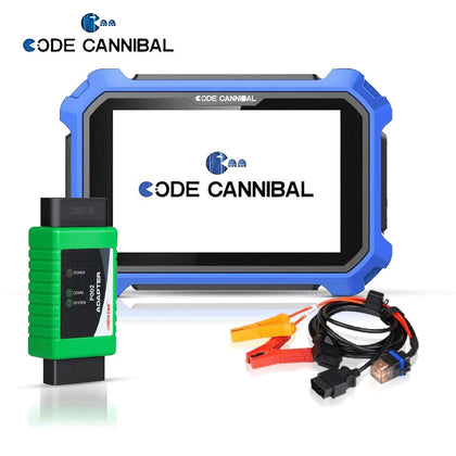 CODE-CANNIBAL IMMO Key Programmer and Diagnostic Tool and OBDSTAR P002 Full Set Adapter Kit for TOYOTA 8A & Ford All Keys Lost Programming
