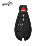 Simple Key 4 Button Fobik with Trunk/ Panic, 4 Button Hatch Button Pad CDFO-E4TZ0SK and EZ Installer Programmer
