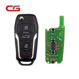 CGDI - A12-3-1 - Ford Style (Flip-4BTN-Unmovable Key Ring) 4 Buttons Wire Remote
