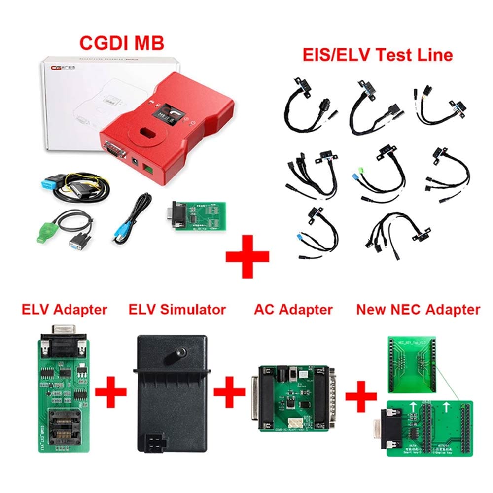 CGDI Mercedes Benz Key Programmer Full Adapter Set