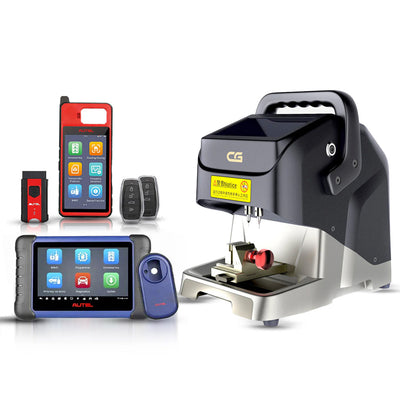 Autel MaxiIM IM508S Key Programmer with KM100 Universal Key Generator Kit and CGDI Godzilla Automatic Key Cutting Machine Bundle