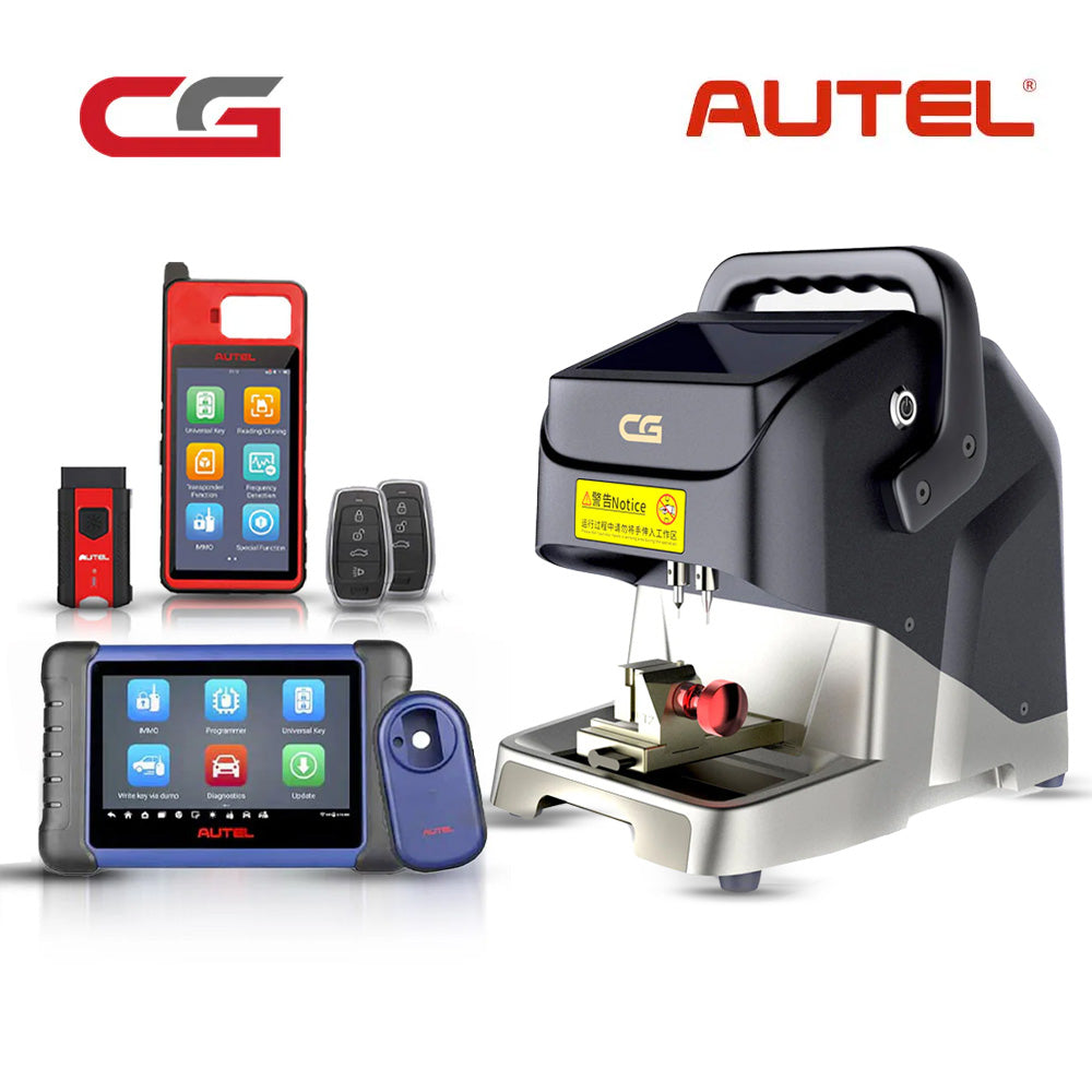 Autel MaxiIM IM508S Key Programmer with KM100 Universal Key Generator Kit and CGDI Godzilla Automatic Key Cutting Machine Bundle