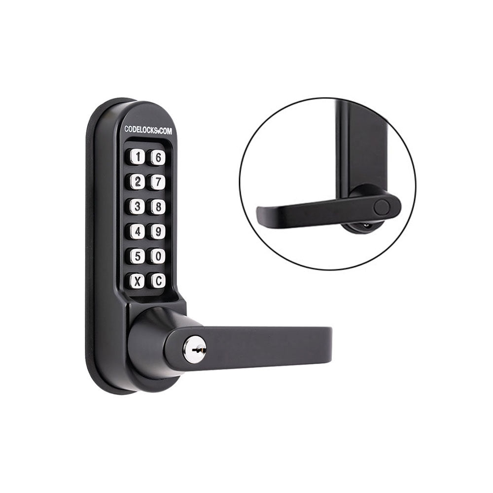 Cl510 Codelocks CL510 Heavy Duty Tubular Mortise Lock with Key Override ...