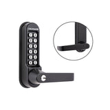 Codelocks CL515 Heavy Duty Mechanical Tubular Latch Lock with Key Override and Code Free Option