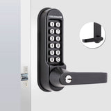 Codelocks CL515 Heavy Duty Mechanical Tubular Latch Lock with Key Override and Code Free Option