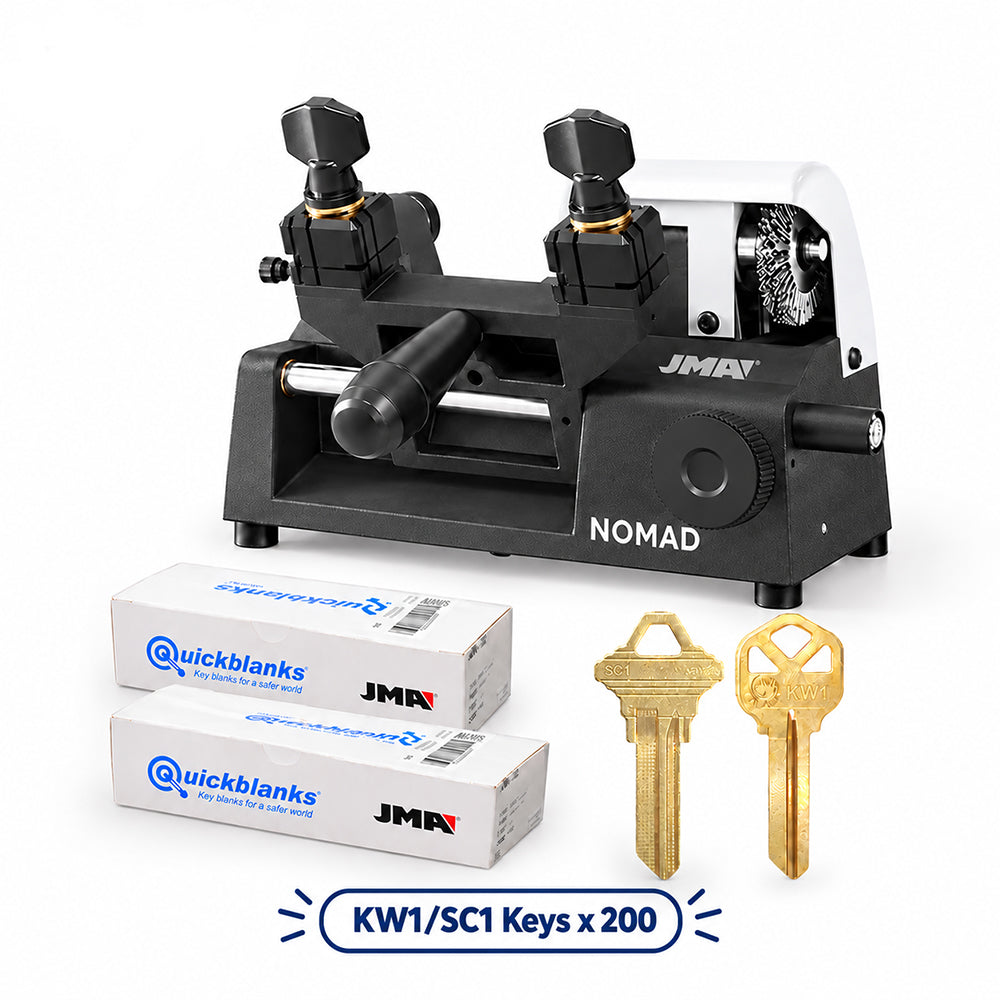 JMA NOMAD Portable Key Duplicator Machine with FREE 200 KW1 and SC1 Key Blanks
