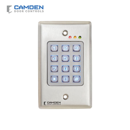 Camden CM-120WV2 Vandal Resistant Backlit Outdoor Keypad 999 Users - 12/24V AC/DC