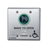 Camden - CM-241M - ValueWave+ Microwave Hands-Free Touchless Switch with Override - Red/Green LED