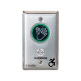 Camden - CM-241M - ValueWave+ Microwave Hands-Free Touchless Switch with Override - Red/Green LED