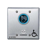 Camden - CM-242M - ValueWave+ Microwave Hands-Free Touchless Switch with Override - Blue/Green LED