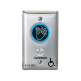 Camden - CM-242M - ValueWave+ Microwave Hands-Free Touchless Switch with Override - Blue/Green LED