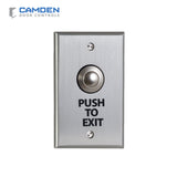 Camden CM-9080PTE Vandal Resistant Push Button Exit Switch - 12/24 VDC