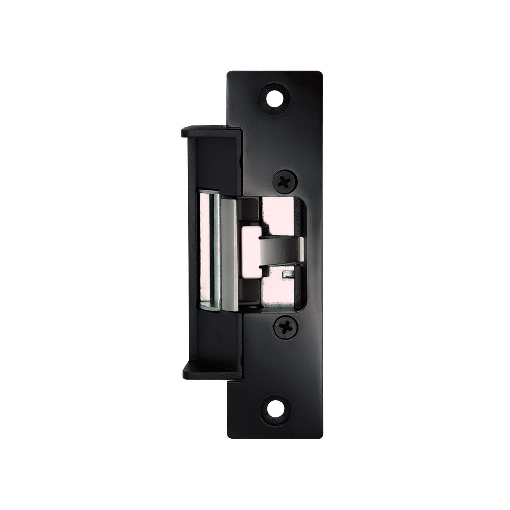 Camden CX-ED1079L-BK Low Profile ANSI Universal Electric Strike with Latch Monitoring - 1/2" to 5/8" Throw - Grade 1