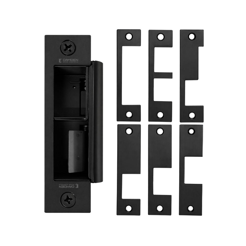 Camden CX-ED1579L-BK Low Profile All In One Black Electric Strike - Fire Rated - Grade 1