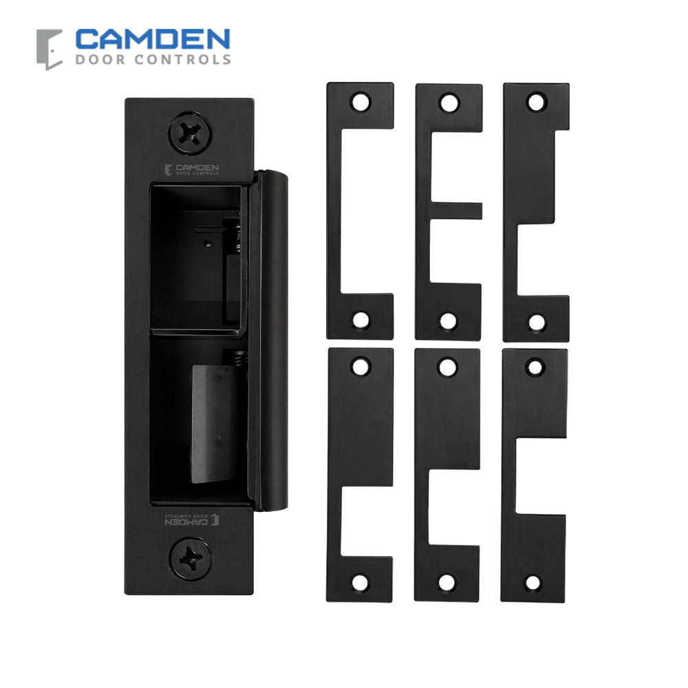 Camden CX-ED1579L-BK Low Profile All In One Black Electric Strike - Fire Rated - Grade 1