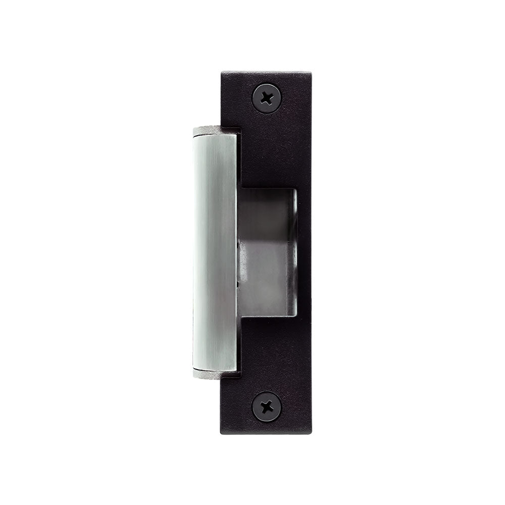 Camden CX-ED1689L-4-BK Low Profile Mortise Electric Strike for 1 Latch Monitor - 4 Black Faceplates - Grade 1