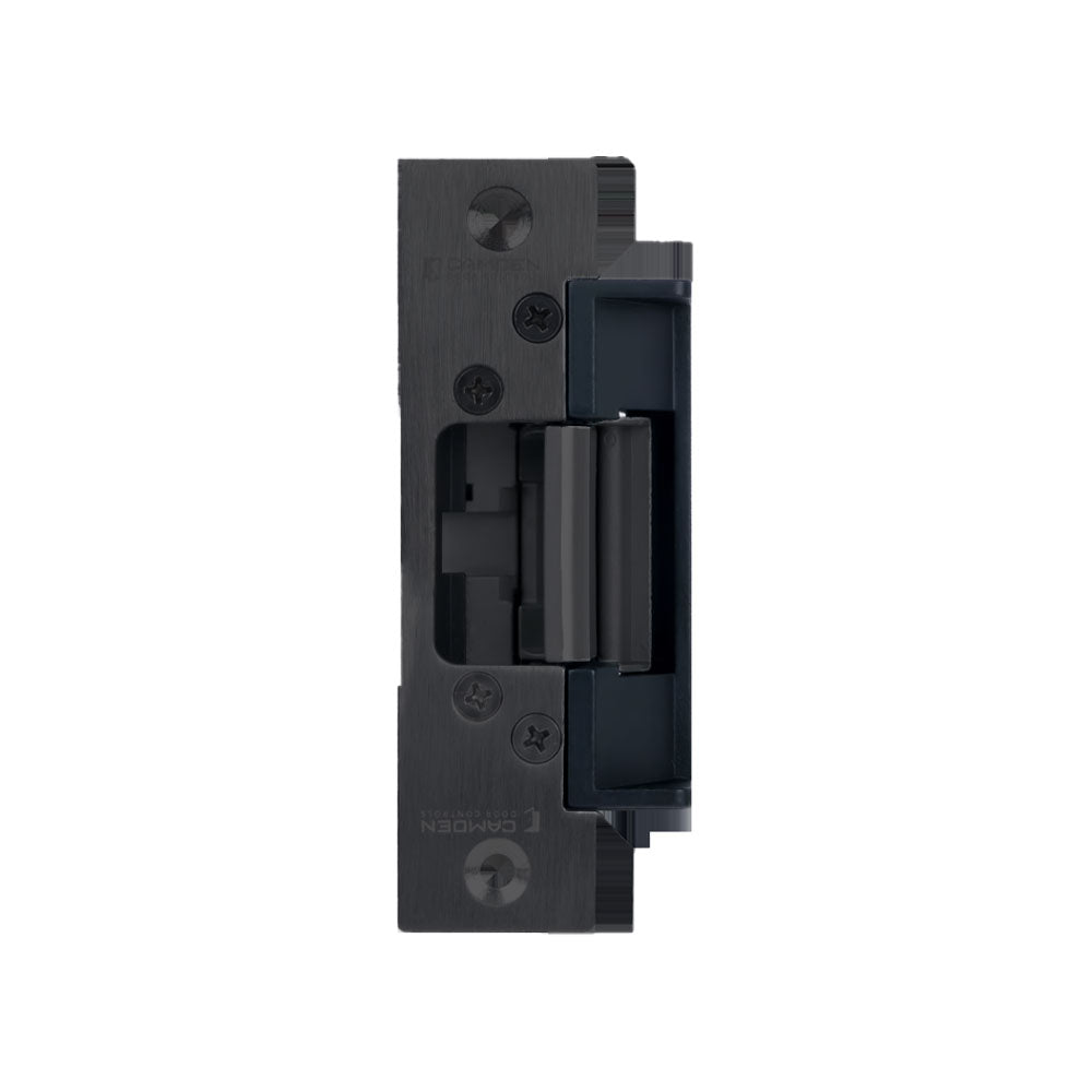 Camden - CX-ED1420-BK - Low Profile Universal Electric Strike for Cylindrical Locksets - Fail Safe/Fail Secure-Fire Rated - Grade 1 - US19 - Matte Black (622)