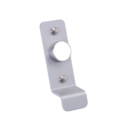 Detex - 03P-628 - P Pull Plate with Cylinder Hole - for Value Series Devices - Satin Aluminum Clear Anodized