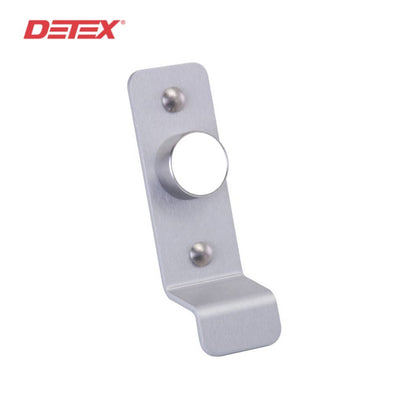 Detex - 03P-628 - P Pull Plate with Cylinder Hole - for Value Series Devices - Satin Aluminum Clear Anodized