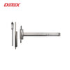 Detex - 20-W-629-48x96 - Advantex Wide Stile Surface Vertical Rod Exit Device - Hex Dogging - 48"- Bright Stainless Steel