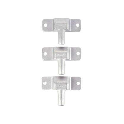 Detex - DX3 - Triple Hinge Bolts - Hinge Side Locking Dead Bolt for Supplementary Protection - Gray Finish