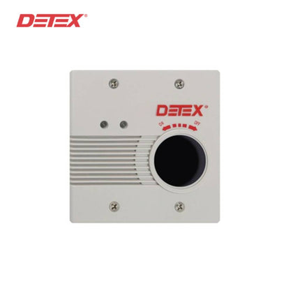 Detex - EAX-2500F - External Powered Wall Mount Exit Alarm - AC/DC - Flush Mount - Gray Finish