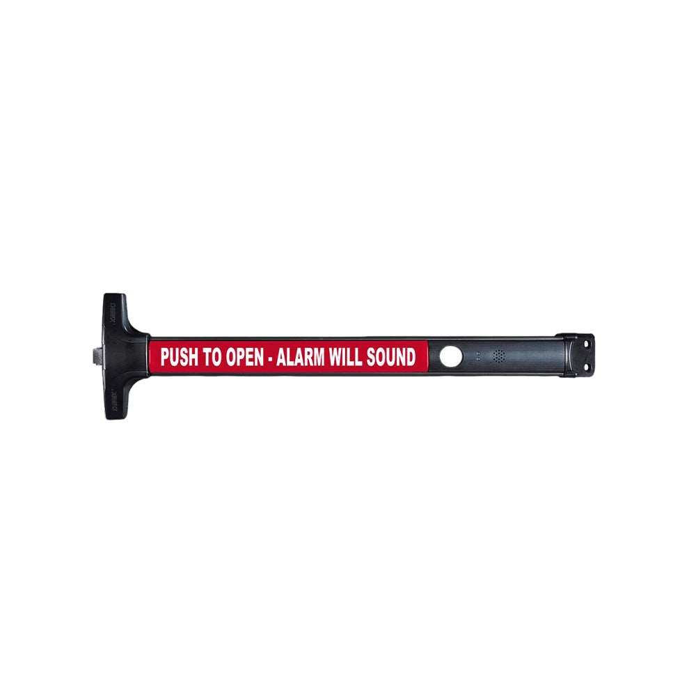 Detex - V40 Value Series Delayed Egress Wide Stile Rim Exit Device with 99 Strike and 3 Ft Flex Conduit Kit