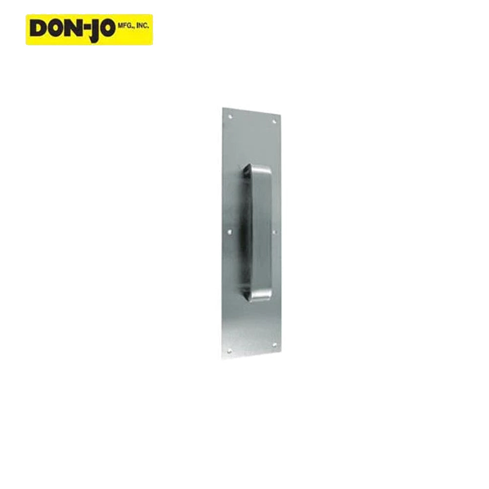 Don-Jo - 7030-630 - Pull Plate 3-1/2 Width and 15 Length with 6 CTC - 630 (Satin Stainless Steel Finish)