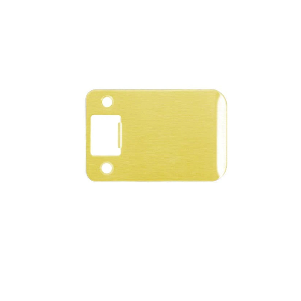 Don-Jo - 9115-609-RC - Extended Lip Strike with 1-1/2 width and 2-1/4 Height - 609 (Satin Brass Finish)
