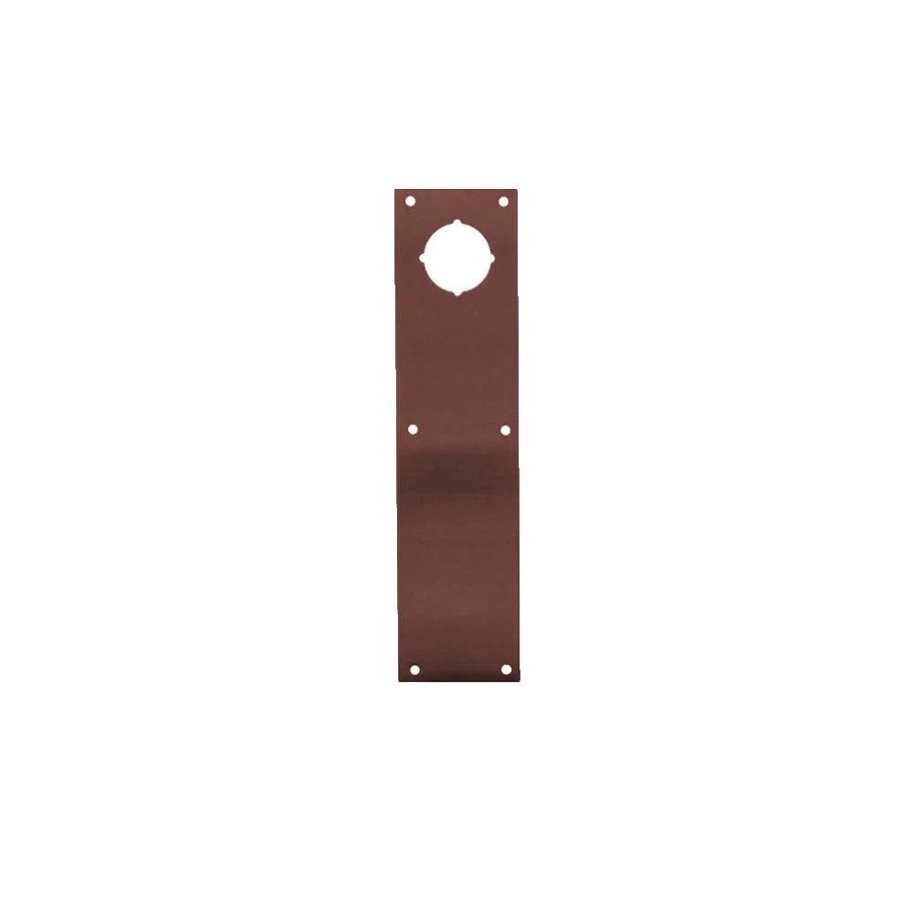 Don-Jo - CFK-71-613 - Push Plate, .050 by 4 Width and 16 Length with 2-1/8 Cylindrical Lock Hole at 2-1/2 on Center From Top - 613 (Oil Rubbed Bronze Finish)