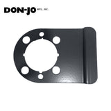 Don-Jo - WSLP-204-622 - Latch Protector for Key-in-Lever Locks - Grade 1 - 622 (Flat Black Coated)