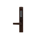 Dormakaba E-Plex - E3065MSNL - Electronic Pushbutton Mortise Dead latch for Adams Rite with Narrow Stile Lever Lock and Schlage C Keyway - Grade 1
