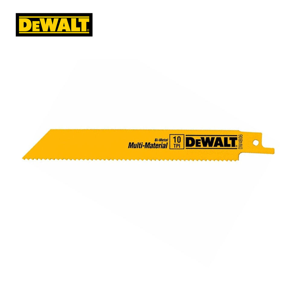 DEWALT - DW4806-2 - Bi-Metal Reciprocating Saw Blades - 10 TPI Straight Back - 6" (2 Pack)
