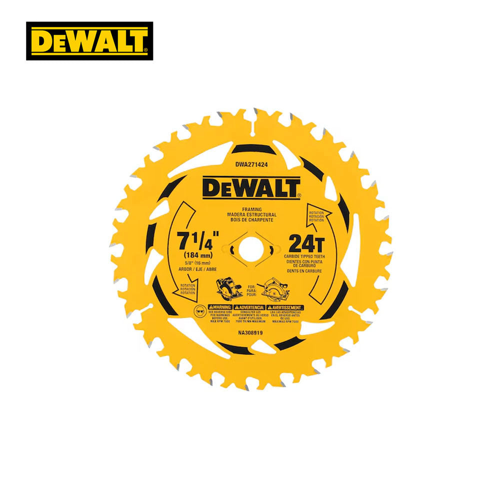 DEWALT - DWA271424 - Circular Saw Blade 24T - 7-1/4 Inch