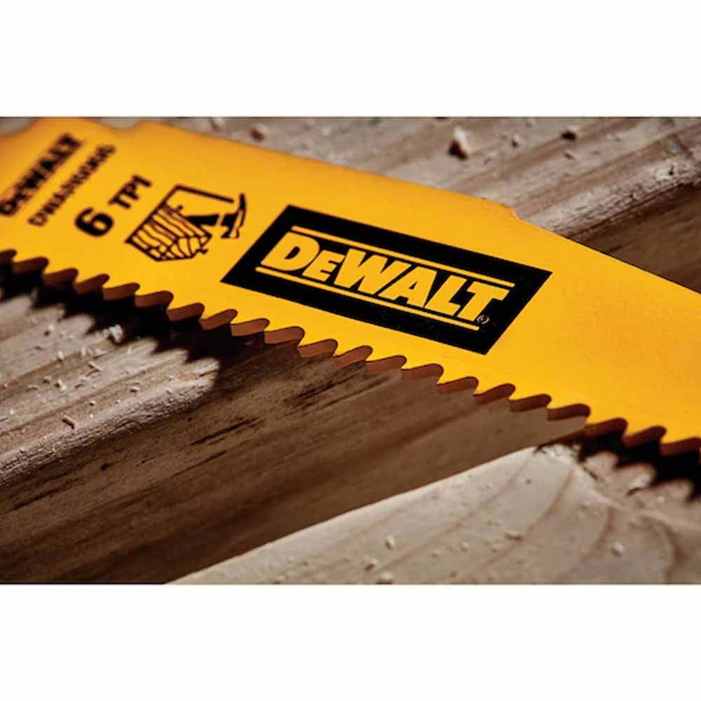 DEWALT - DWAR6066 - Bi-metal Reciprocating Saw Blades - 6 TPI Demolition - 6" (25 Pcs)
