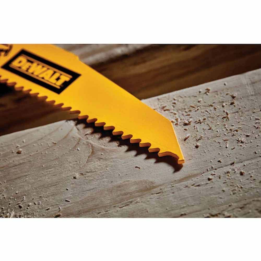 DEWALT - DWAR6066 - Bi-metal Reciprocating Saw Blades - 6 TPI Demolition - 6" (25 Pcs)