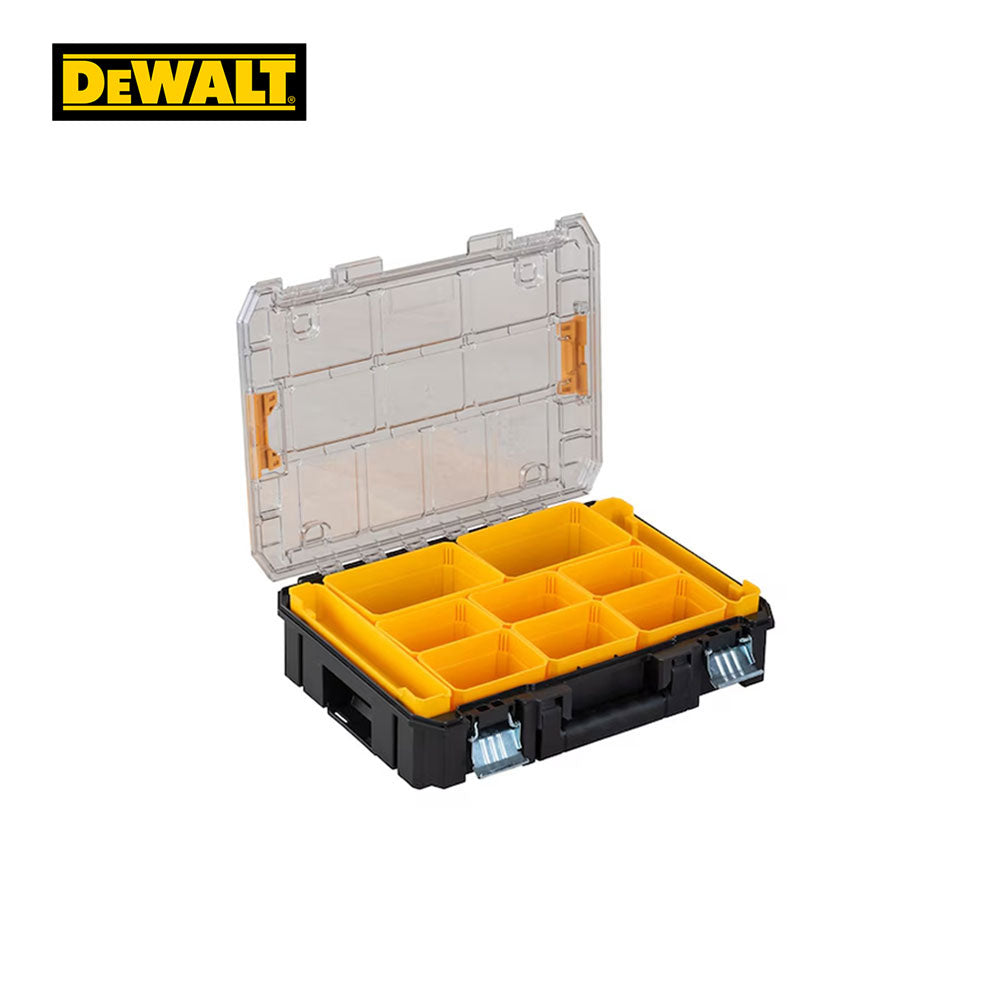 DEWALT - DWST17805 - TSTAK V Organizer with Clear Lid - Small Parts Tool Box - Removable Compartments